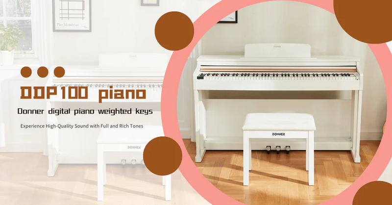 Armonizando sus ambiciones musicales: El encantador piano digital Donner DDP-100