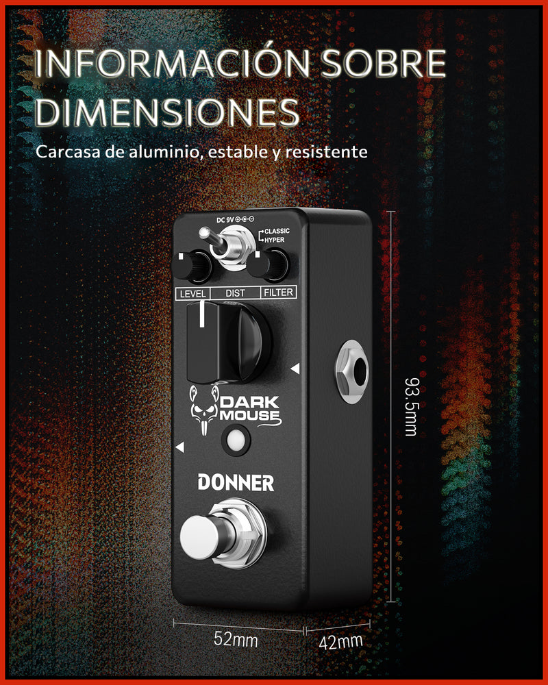 Products Donner Pedal de Distorsión con 2 Modos de Distorsión