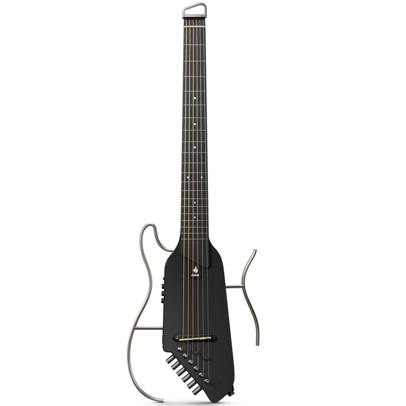 Donner HUSH-I Guitarra de viaje, guitarra silenciosa sin cabeza, guitarra acústica eléctrica ultraligera con marcos desmontables