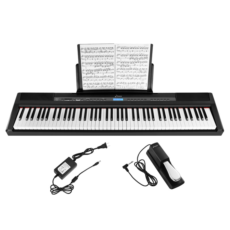 Donner DEP-20 de 88 Teclas Piano Digital Portátil de Peso Completo con Pedal de Sustain donner music mexico