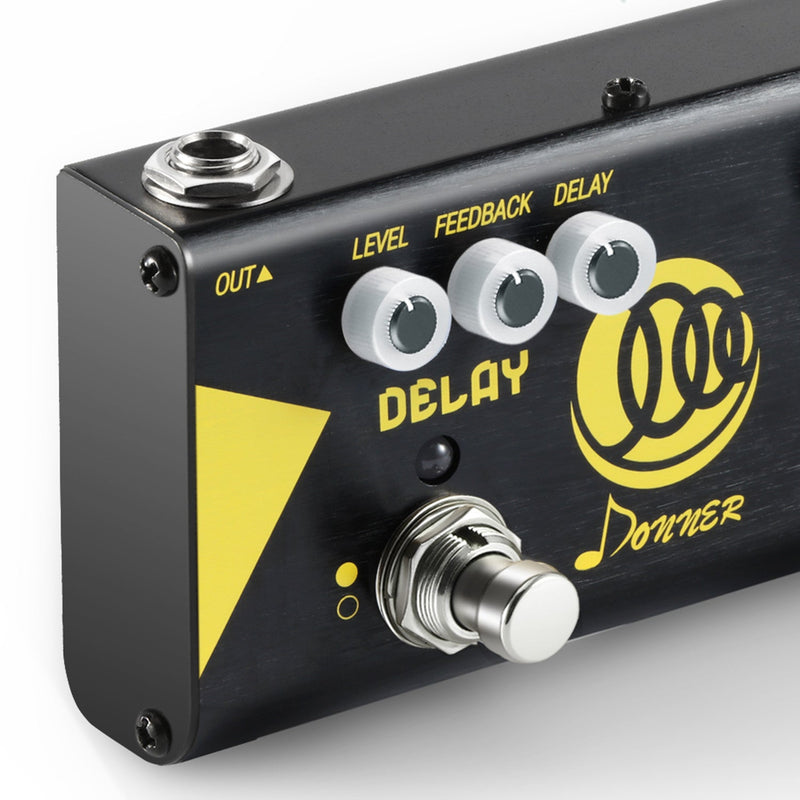 Donner Multi Guitar Effect Pedal Alpha Cruncher with Delay Chorus Distortion Effects  with Adapter - Donnerdeal